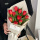 【风的温柔】10朵红色郁金香花束
