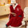 红色圣诞雪花（睡袍+裤子）