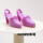 紫色 桃心鞋