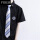 短袖：叶岚中男款黑色+月白领带