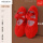 中国红帆布鞋