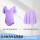 【雪纺套装】紫罗兰短袖-开裆+紫