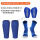 蓝色-A款-3件套 (护板+袜套+球袜