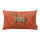 橙色 科技布刺绣腰枕