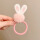 1#粉色兔耳发圈