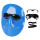 蓝色面罩+1副黑色眼镜+1根绳