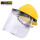 PVC面罩+黄色ABS安全帽