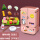 小冰箱[粉色]+餐具18件套[不