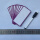 紫边白底10个(5*10厘米) 白板笔