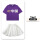576紫短袖+1928白裙