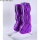 紫色高筒鞋(PVC底皮面)