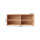 橡木色平分隔板长四格柜 带背板