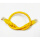 珍珠黄色 30cm长6类千兆网