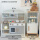 B日式灰白厨房+榉木冰箱