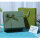 果绿皮盒+袋子+拉菲草+贺卡