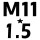 乳白色 螺旋 M11*1.5