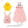 小黄鸭+粉色儿童干发帽+粉色浴巾