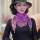 刺绣浪紫、80-80cm