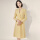 黄色单件连衣裙23C360