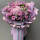 韩式紫玫瑰绣球混搭花束