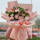 纯情-11朵粉色玫瑰花束