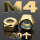 M4【30个】金色防松螺母