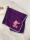 围巾猫咪毛巾紫色 加厚超吸