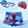 蜘蛛侠泳裤+泳帽+泳镜