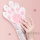 可爱粉猫爪手膜