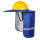 宝蓝遮阳帽加长款35CM+可拆卸(不含安全帽)