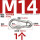 藕色 M14(带母带圈)-1只