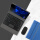 宝石蓝【转轴保护套+蓝牙触控键盘+蓝牙鼠标】配钢化