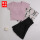 黑色裙子+粉色短袖