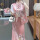 粉色马甲+半身裙 2105