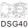 DSG4005/4010铝螺母座实际八孔
