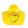 黄色安全帽+遮阳帽含帽帘