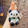 毛绒熊猫玩偶挂饰小怪兽挎包