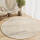 岩崎多尼尔棉布底地毯-圆形