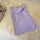 折叠裙头带子裙  浅紫色