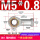 SI5T/K内螺纹正牙【M5*0.8丝】