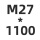 7字M27*1100 1套贈螺母平垫