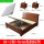 床+2柜+8cm乳胶棕垫