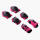 【轮滑】护具6件套-粉色XS(25kg&