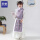 HA1034紫色袄裙