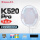 K520PRO白/淡粉拍框|冰蓝色羽线|