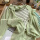 绿色衬衫+绿色条纹背心【套装】
