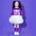 字母紫T+白纱裙