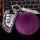 紫色钻+紫色毛球+钻圈+镶钻防丢牌