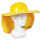 太阳能风扇帽黄色+黄色遮阳板
