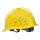 圆盔透气黄色【抽拉式帽衬】